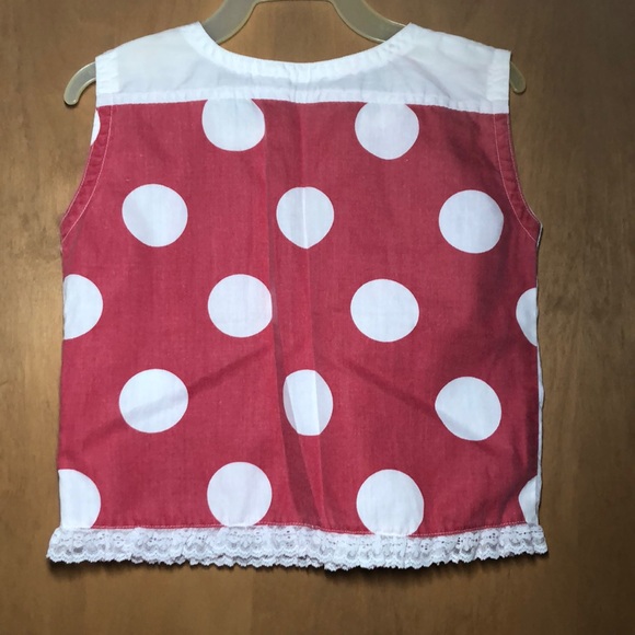 Polka-dotted Tank Top with Lace - Picture 2 of 2